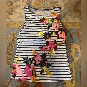 Lands End Floral Striped Tankini